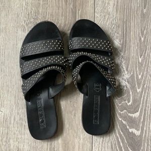 Sol Sana black leather sandals 36